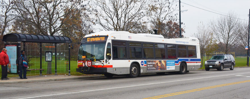 A 67 bus in Marquette Park