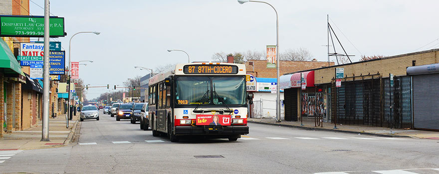 An 87 bus at East End