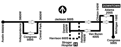 Bus 126 CTA Bus Route Jackson