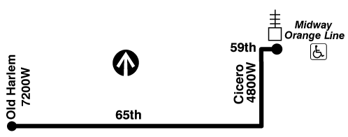 Bus 165 CTA Bus Route West 65th