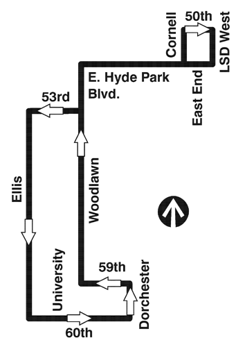 Bus 172 CTA Bus Route U. of Chicago/Kenwood