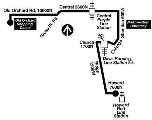 Bus 201 CTA Bus Route Central/Ridge