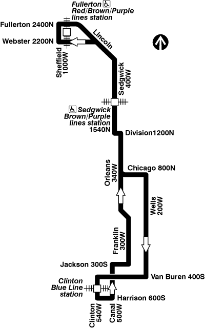 Bus 37 CTA Bus Route Sedgwick