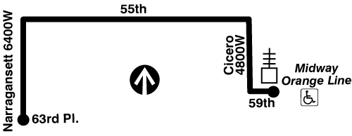 Bus 55N CTA Bus Route 55th/Narragansett