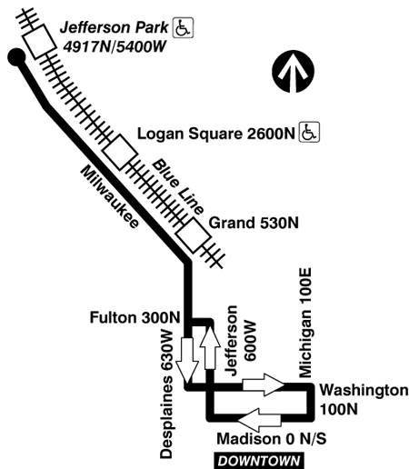 herberg Frank grafiek 56 Milwaukee (Bus Route Info) - CTA