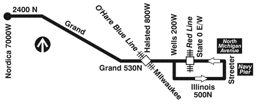 Bus 65 CTA Bus Route Grand