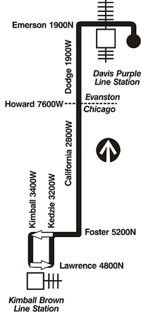 Bus 93 CTA Bus Route California/Dodge