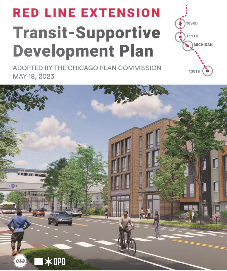 Document cover page: Red Line Extension Transit-Supportive Development Plan