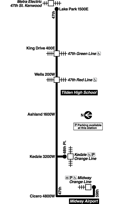 Bバスパーキングページ 47 47th (Bus Route Info) - CTA