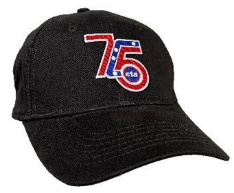 Black cap with 75th Anniversary logo