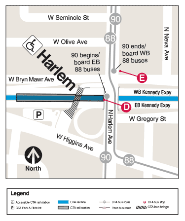 Blue_Line_-_Harlem_Station_West_Entrance_Closure_-_Bus_Stop_Changes_Map_Oct_24_-_26,_2026
