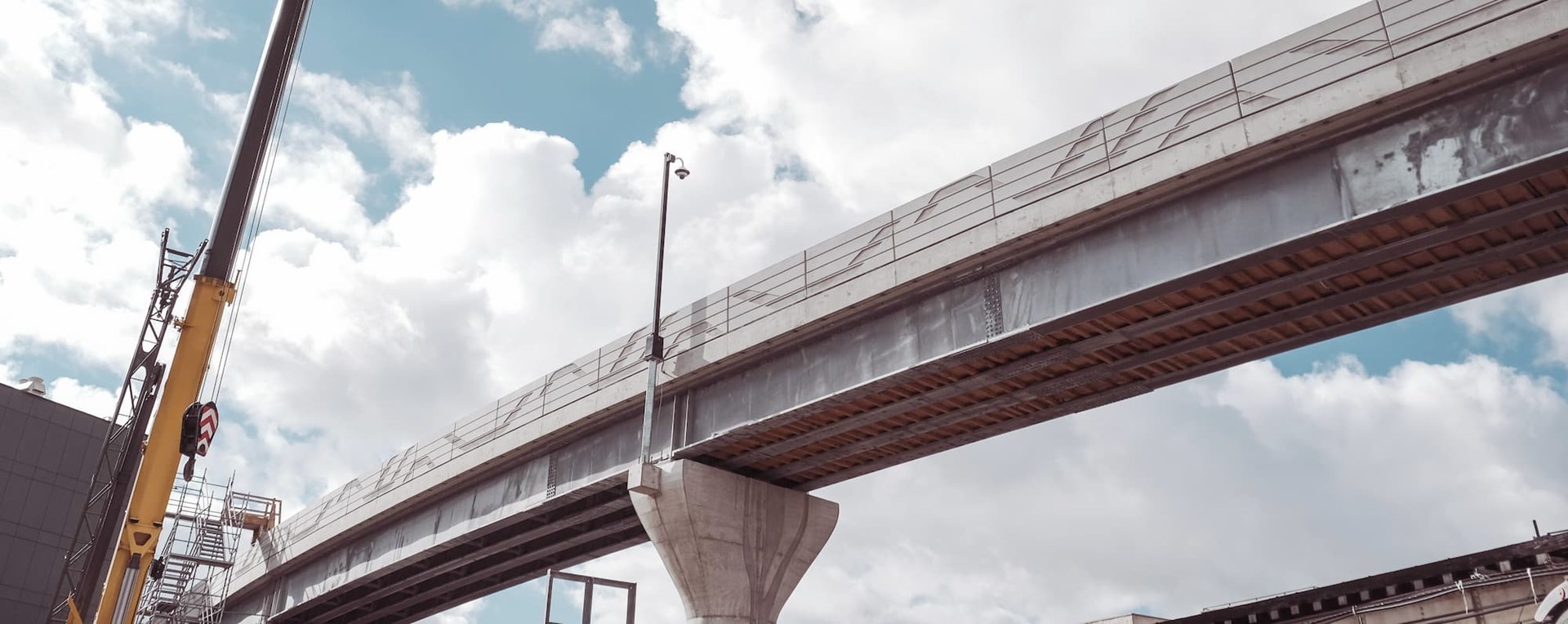 The bypass track seen from below