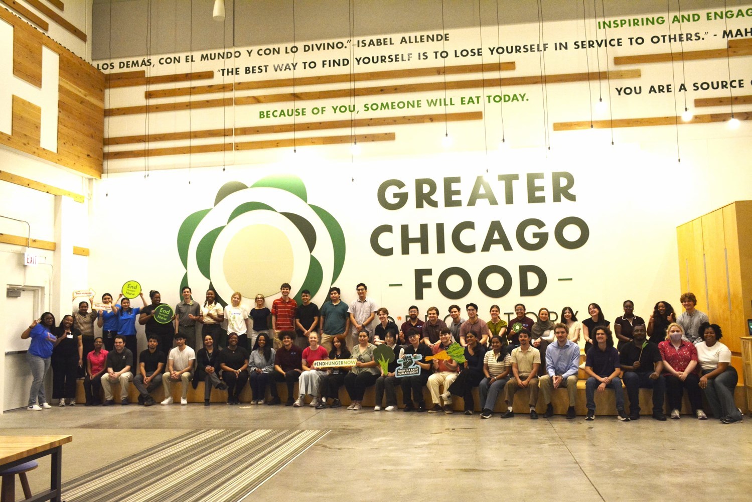 Interns at the Greater Chicago Food Depository