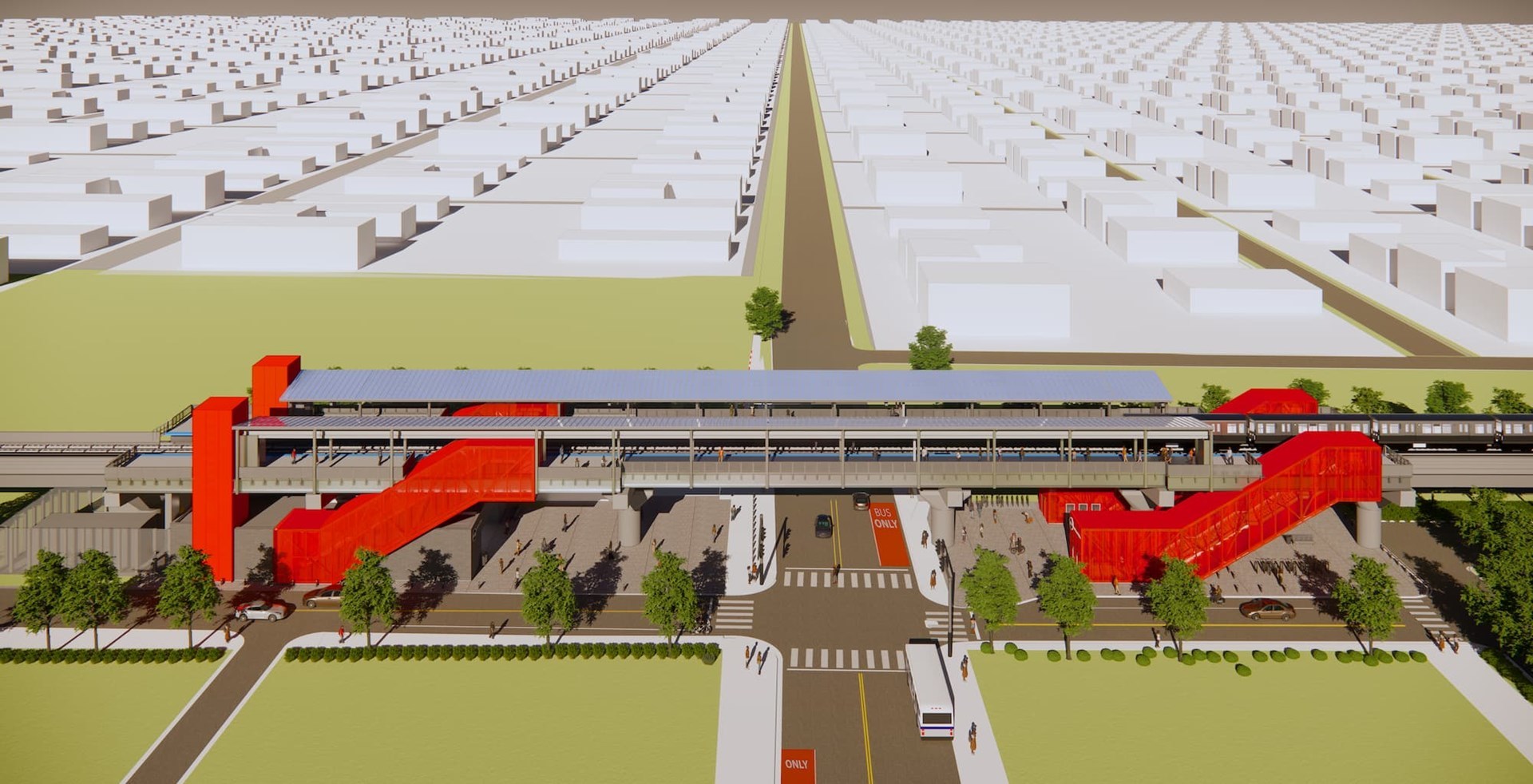103rd Street Station Aerial View