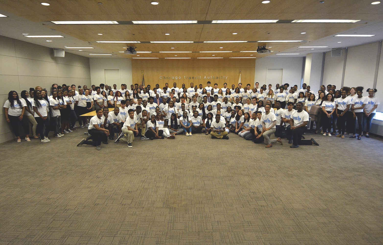 Interns in conference room