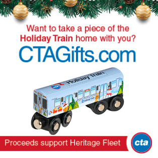 Want to take a piece of the Holiday Train home with you? C T A gifts dot com. Proceeds support Heritage Fleet.