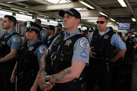 Group of police officers