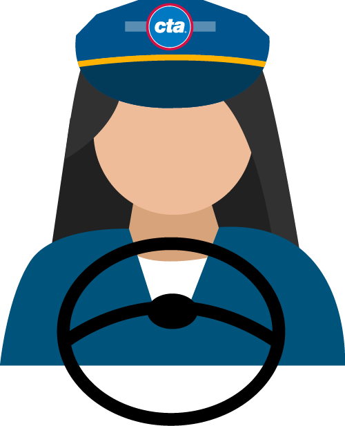 Simple illustration of a bus operator
