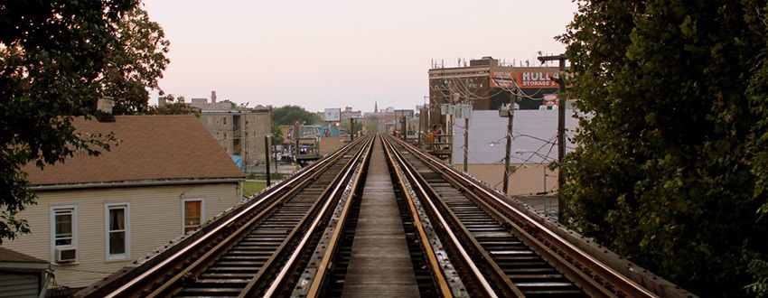 Milwaukee elevated tracks near California