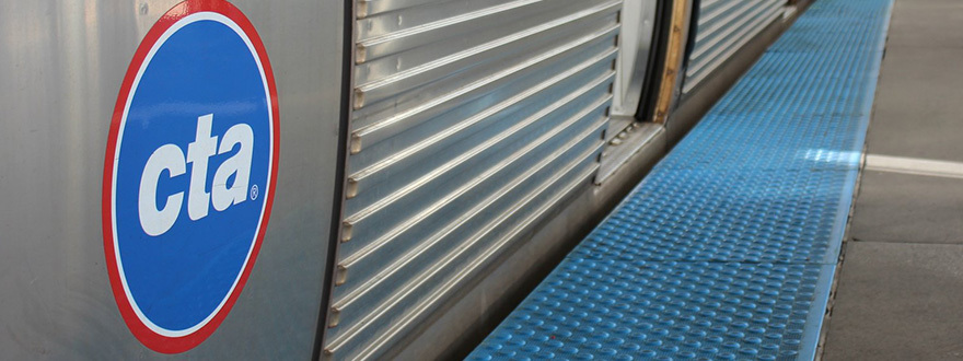 Image of train with tactile platform edge