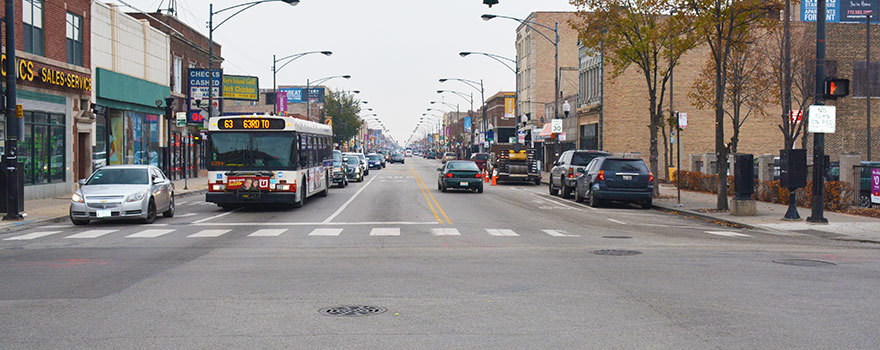 A 63 bus near Kedzie