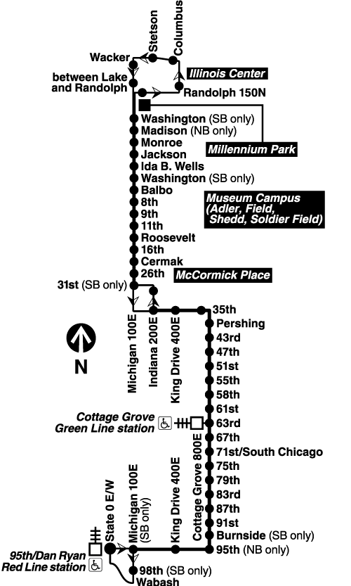 Bus X4 CTA Bus Route Cottage Grove Express